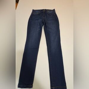 Jones New York Women's Dark Indigo Straight-Leg Jeans ESSEX Skinny | Size 8